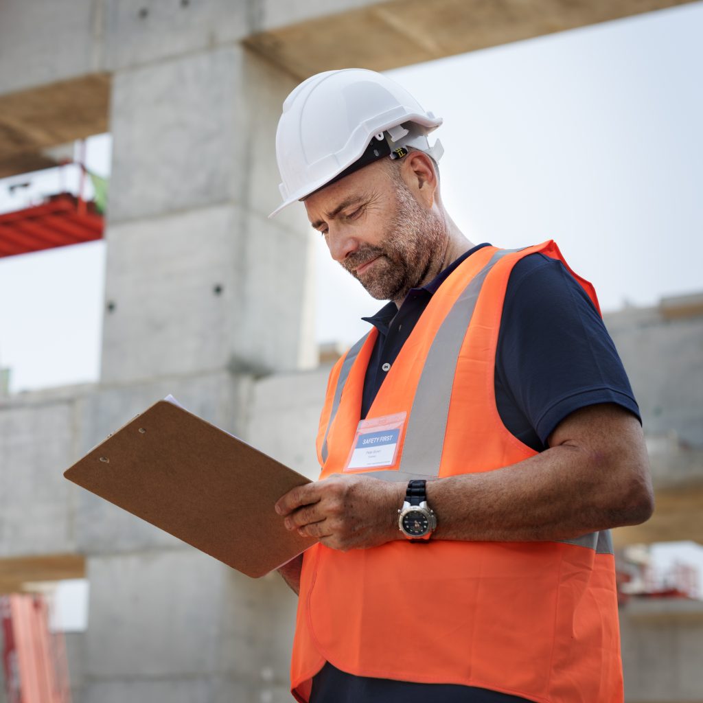 Architecture Construction Safety First Career Concept